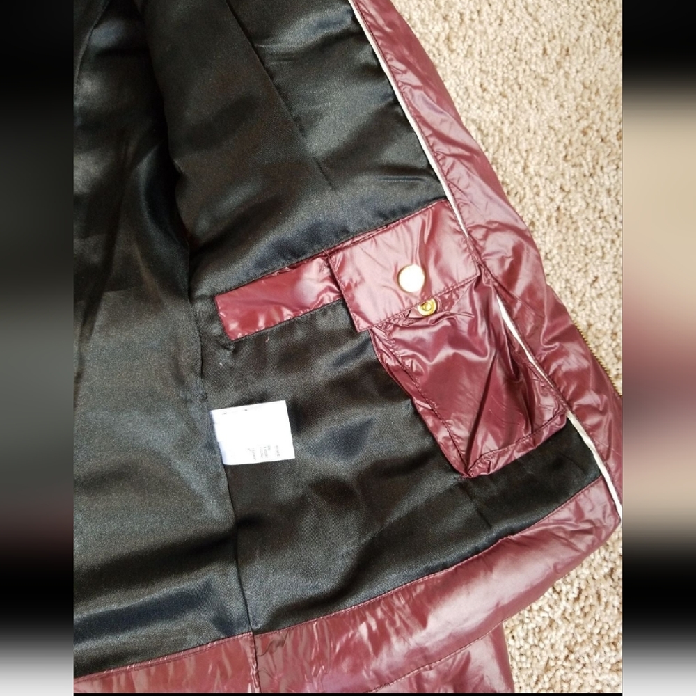 Maroon Calvin Klein Packable Down Jacket - image 6